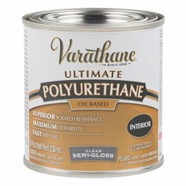 Premium Polyurethane, Semi-Gloss Interior Oil-Based, 1/2-Pint