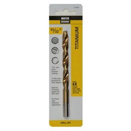 11/32 x 4-3/4-In. High-Speed Steel Drill Bit, Titanium Coated