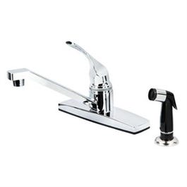 Kitchen Faucet With Side Spray, Single-Handle, Chrome