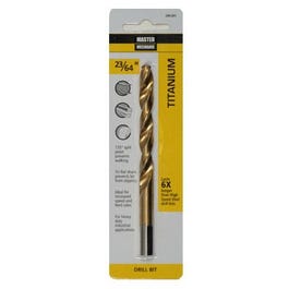 23/64 x 4-7/8-In. High-Speed Steel Drill Bit, Titanium Coated