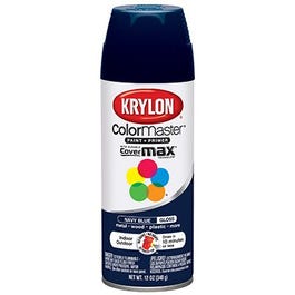 Colormaster Spray Paint, Indoor/Outdoor Use, Gloss Navy Blue, 12-oz.