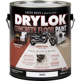 Concrete Floor Paint, White, 1-Gal.