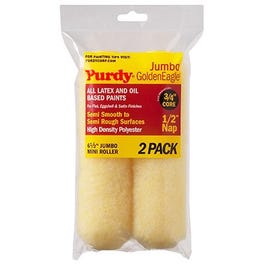 Jumbo Mini Roller Cover, Golden Eagle, 6-1/2 x 1/2-In., 2-Pk.