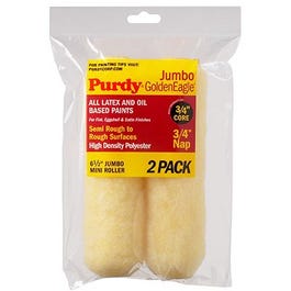 Jumbo Mini Roller Cover, Golden Eagle, 6-1/2 x 3/4-In., 2-Pk.