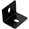 Corner Brace, Square, Black Steel, 2.4 x 3 x 3/16-In.