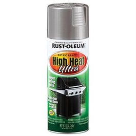 High-Heat Spray Paint, Silver Semi-Gloss, 12-oz.