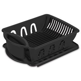 Dish Sink Set, Black, 2-Pc.