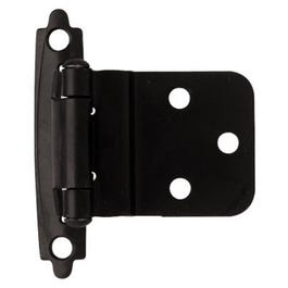 Inset Hinge, Self-Closing, Flat Black, 3/8-In.