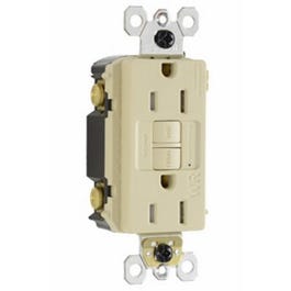 GFCI Receptacle, 15A, Ivory