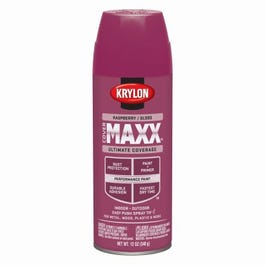 CoverMaxx Spray Paint & Primer, Gloss, Raspberry, 12-oz.