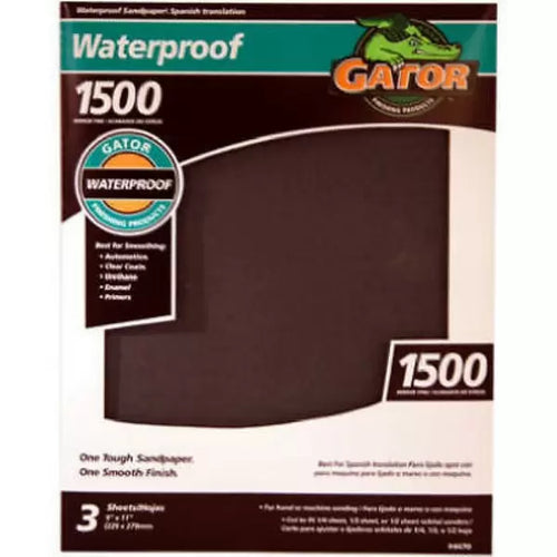 Gator Waterproof Sanding Sheets (1500-Grit 9 x 11)