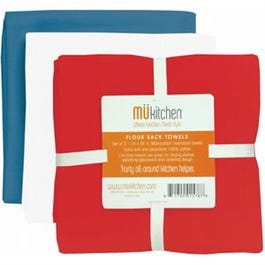 Flour Sack Towels, Patriot Cotton, 24 x 36-In., 3-Pk.