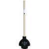 Force Cup Toilet Plunger, Junior, Wood Handle