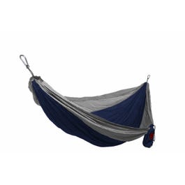 Double Parachute Hammock, Nylon, Navy/Silver