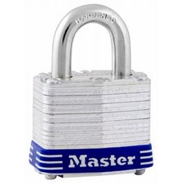 4-Pin Keyed Padlock, Laminated, Maximum-Security, 1-1/2 In.