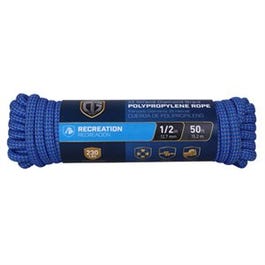 Polypropylene Rope, Diamond Braid, 32 Strand, 1/2-In. x 50-Ft.