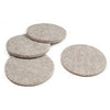 Furniture Pads, Self-Adhesive, Tan Felt, Round, 2.25-In., 4-Pk.