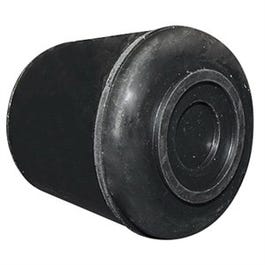 Furniture Leg Tip, Black Rubber, 1-In.