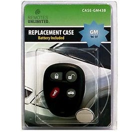 GM Remote 4-Button Replacement Case & Battery, GM43B