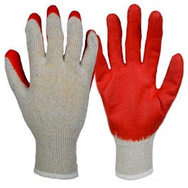 Latex-Coated Gloves, Knit Shell, Men's Large, 3-Pk.