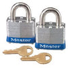 Keyed-Alike Padlocks, 1.5-In., Laminated, 2-Pk.