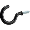 Cup Hooks, Black, 2.25-In., 4-Pk.