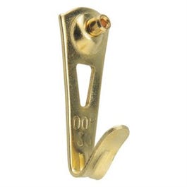 Professional Picture Hangers, Brass Finish, Holds Up To 30-Lbs., 25-Pk.