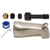 Diverter Tub Spout, Universal, Satin Nickel Finish, 5-1/8-In.