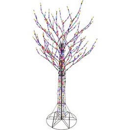 LED Branch Tree, Twinkling, Multi, 8-Ft.