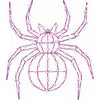 LED Halloween Decoration, Flat Spider, 150 Purple Lights, 24-In.