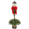 Christmas Lamp Post With PVC Greenery, Pre-Lit, 4-Ft.