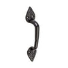 Gate Pull, Black Decorative Spear, 7.75-In.