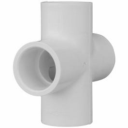 Pipe Cross, Slip x Slip x Slip x Slip, White, 1-In.