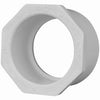 Pipe Reducer Bushing, Spigot x Slip, White,  2 x 1-In.