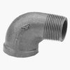 Pipe Fitting, Street Elbow, 90 Degree, Black, 1-1/2-In.