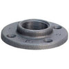 Pipe Fitting, Floor Flange, Black, 2-In.