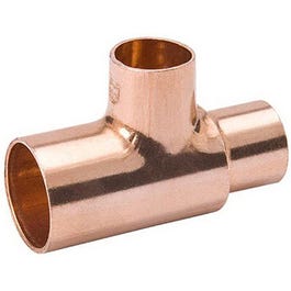 Pipe Fitting, Wrot Copper Tee, 3/4 x 1/2 x 3/4-In.