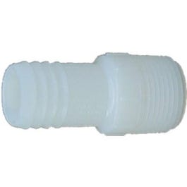 Pipe Fitting, Insert Adapter, White Nylon, 1-1/4-In., MIP x Insert