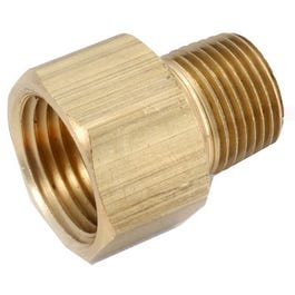 Pipe Fitting, Adapter, Lead-Free Brass, 1/2 x 1/2-In.