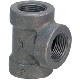 Black Pipe Fittings, Tee, 3/4-In.