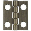 Narrow Hinge With Screws, Antique Brass, 3/4 x 5/8-In., 2-Pk.