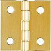 4-Pk., 1 x 1-In. Broad Hinges, Light-Duty, Brass