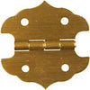 2-Pk., 1-1/8 x 1-1/8-In. Antique Brass Decorative Hinges