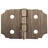 2-Pk., 5/8 x 1-In. Antique Brass Decorative Hinges