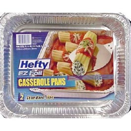 EZ Foil Casserole Pan Set, 11.75 x 9.25 x 1.5-In., 2-Pk.