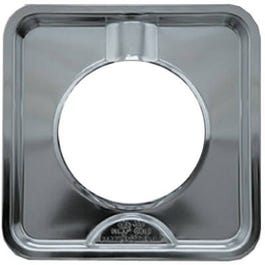 Gas Range Drip Pan, I Series Square, Chrome, 7.5-In.