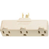 15A Ivory Heavy-Duty Plug In Triple Outlet Adapter