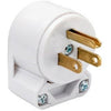 15A White 8-Position Angle Plug