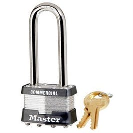 1-3/4 In. Keyed Laminated Padlock, 2-1/2 In. Long Shackle