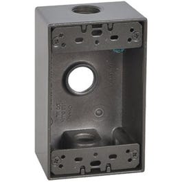 Bronze Weatherproof 1-Gang Rectangular Outlet Box